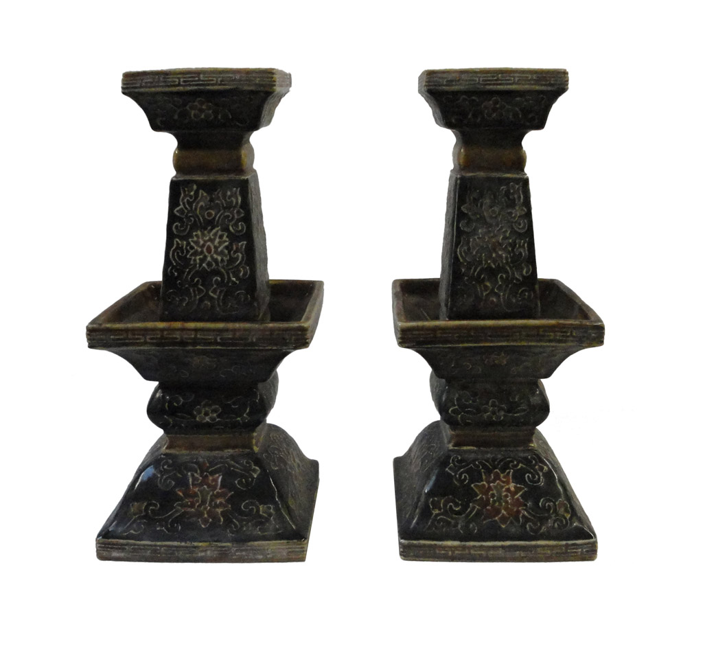 Transparent Glass Candle Holder Chinese Ornaments main image 0