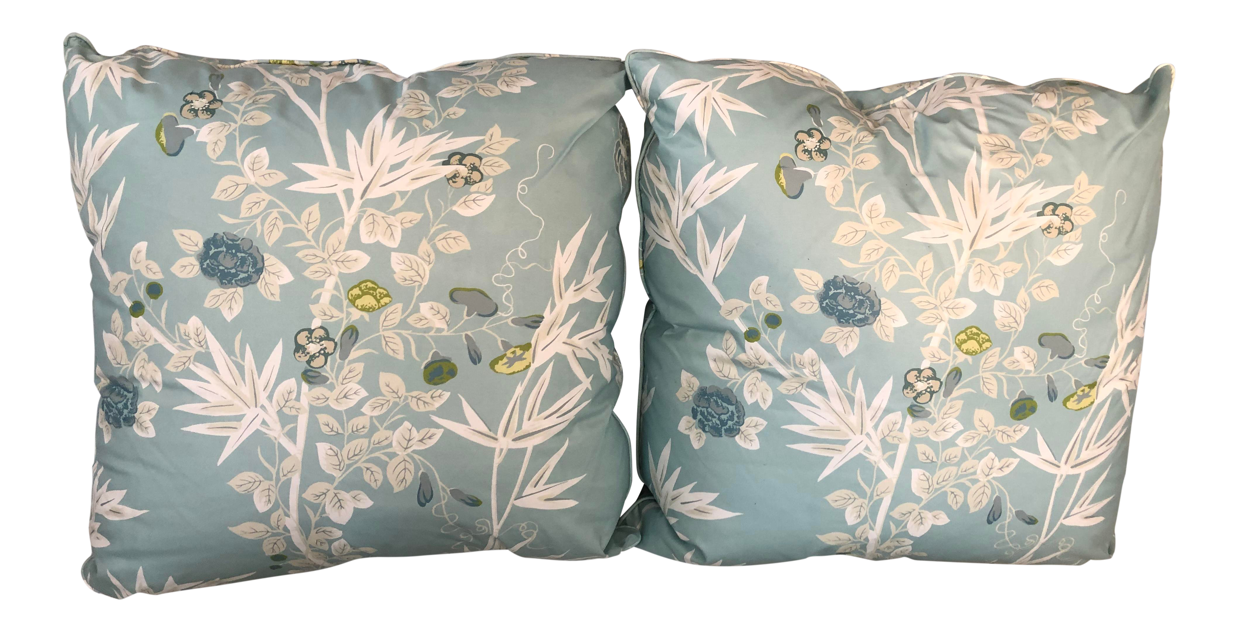 Scalamandre Custom 26 Euro Down Pillow Shams A Pair Chairish