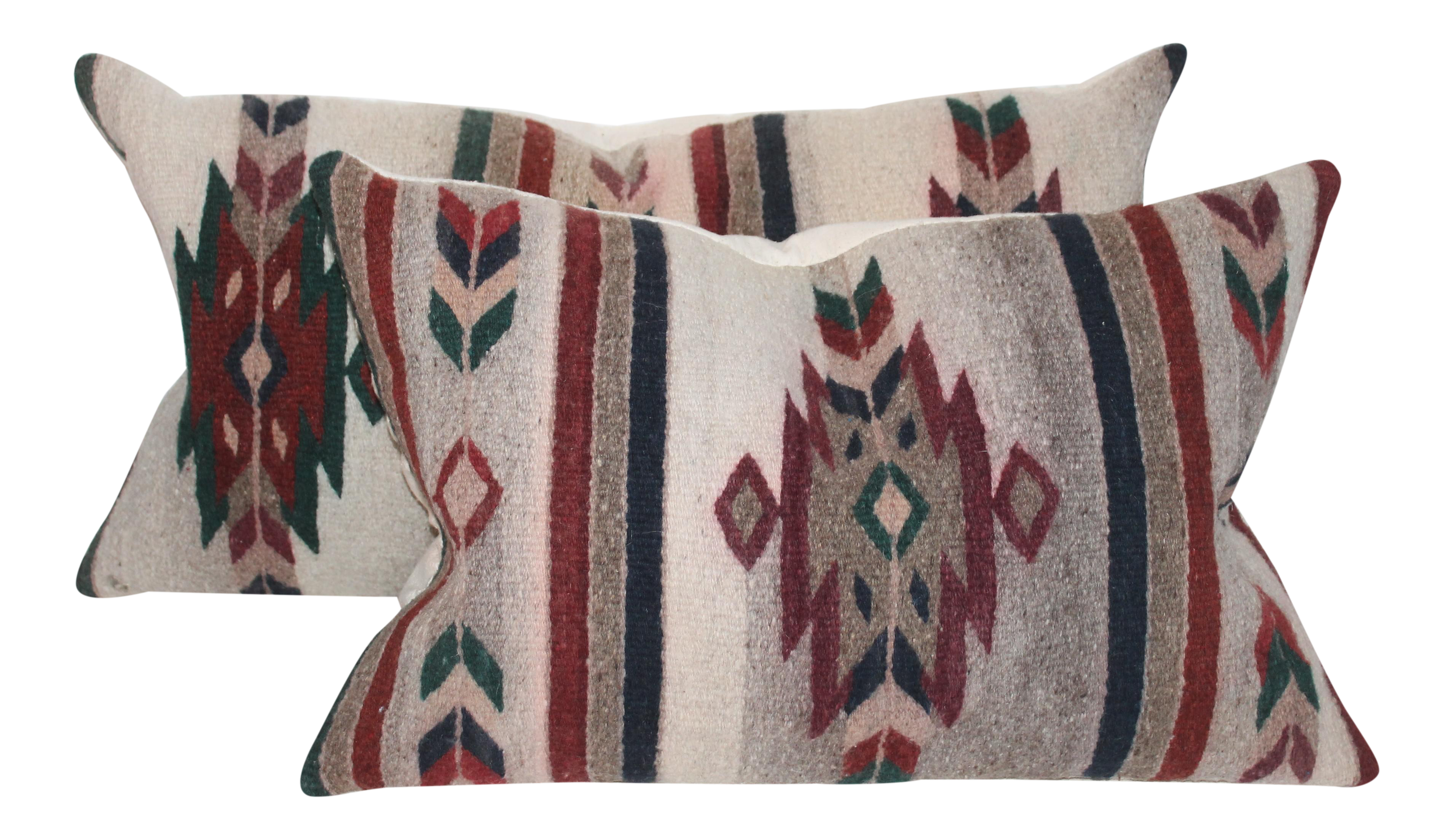 Native American Style Serape Pillows A Pair Chairish