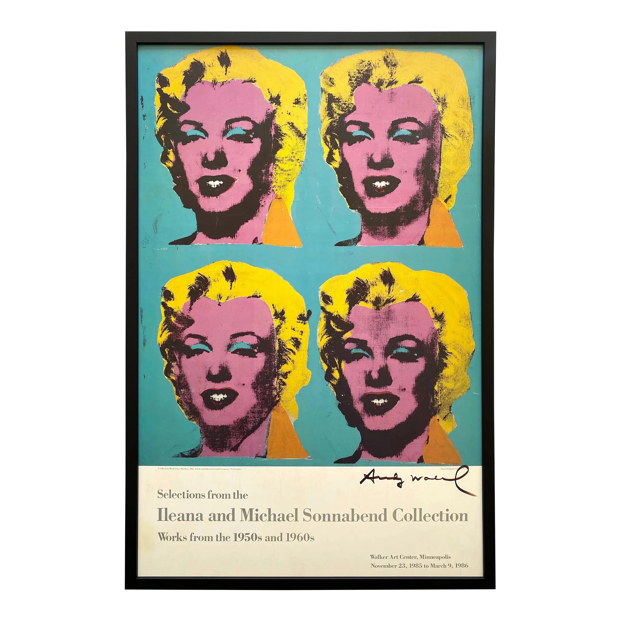 Andy Warhol Vintage 1985 Pop Art Lithograph Print Hand Andy Warhol Vintage 1985 Pop Art Lithograph Print Hand