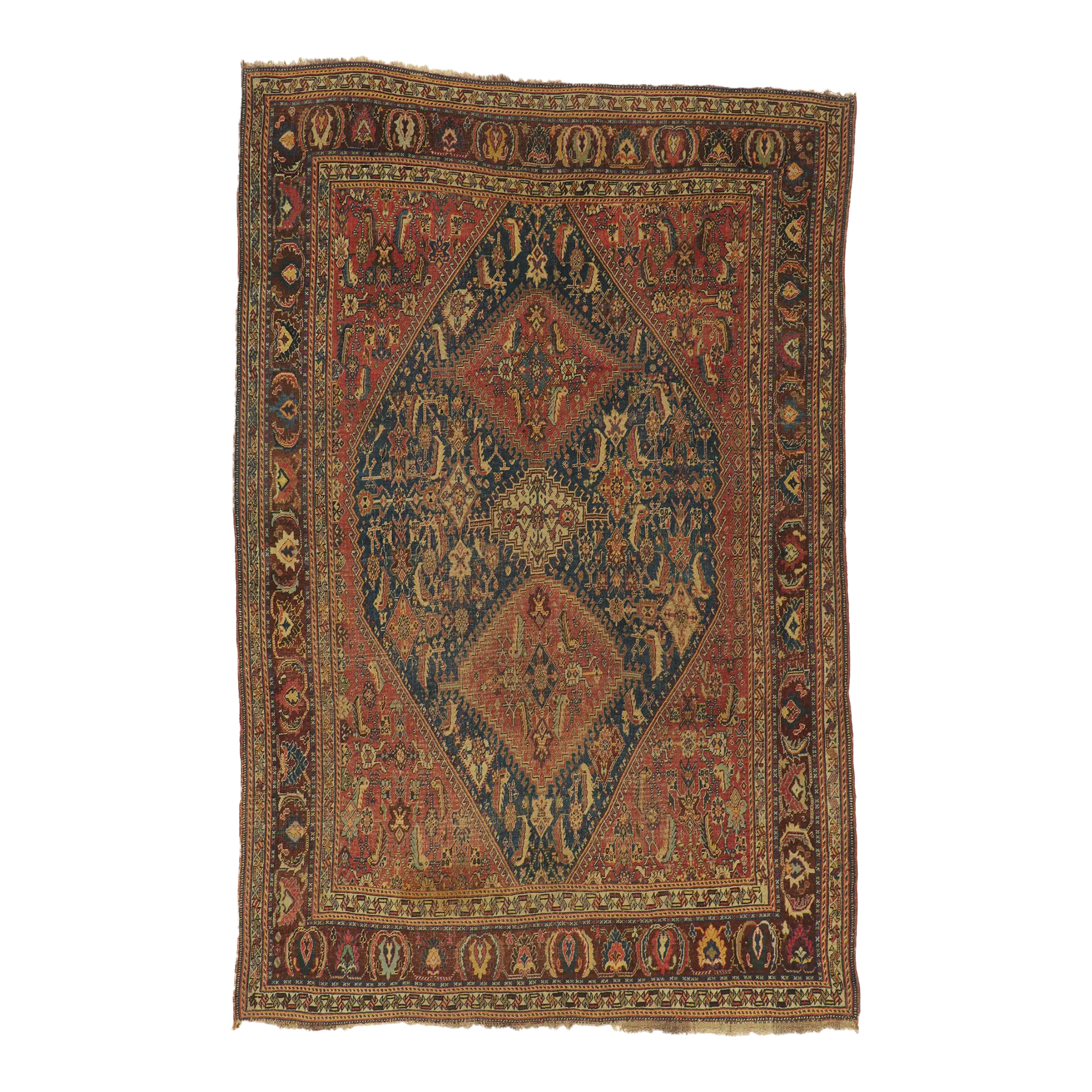 Antique Persian Qashqai Rug | Chairish