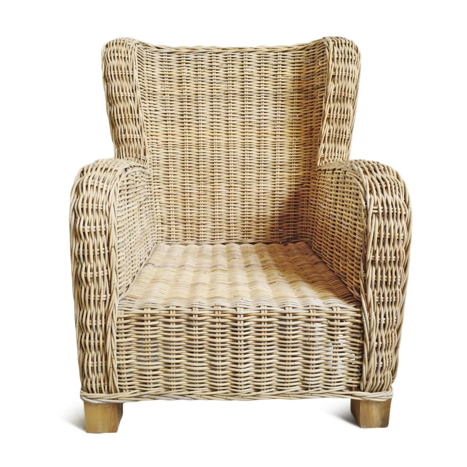 Rattan Big Bahama Easy Chair | Chairish