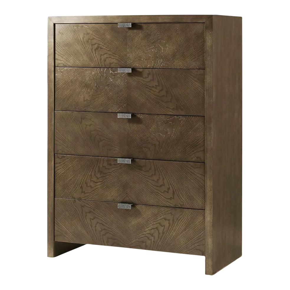 Dark Modern Highboy Dresser Chairish
