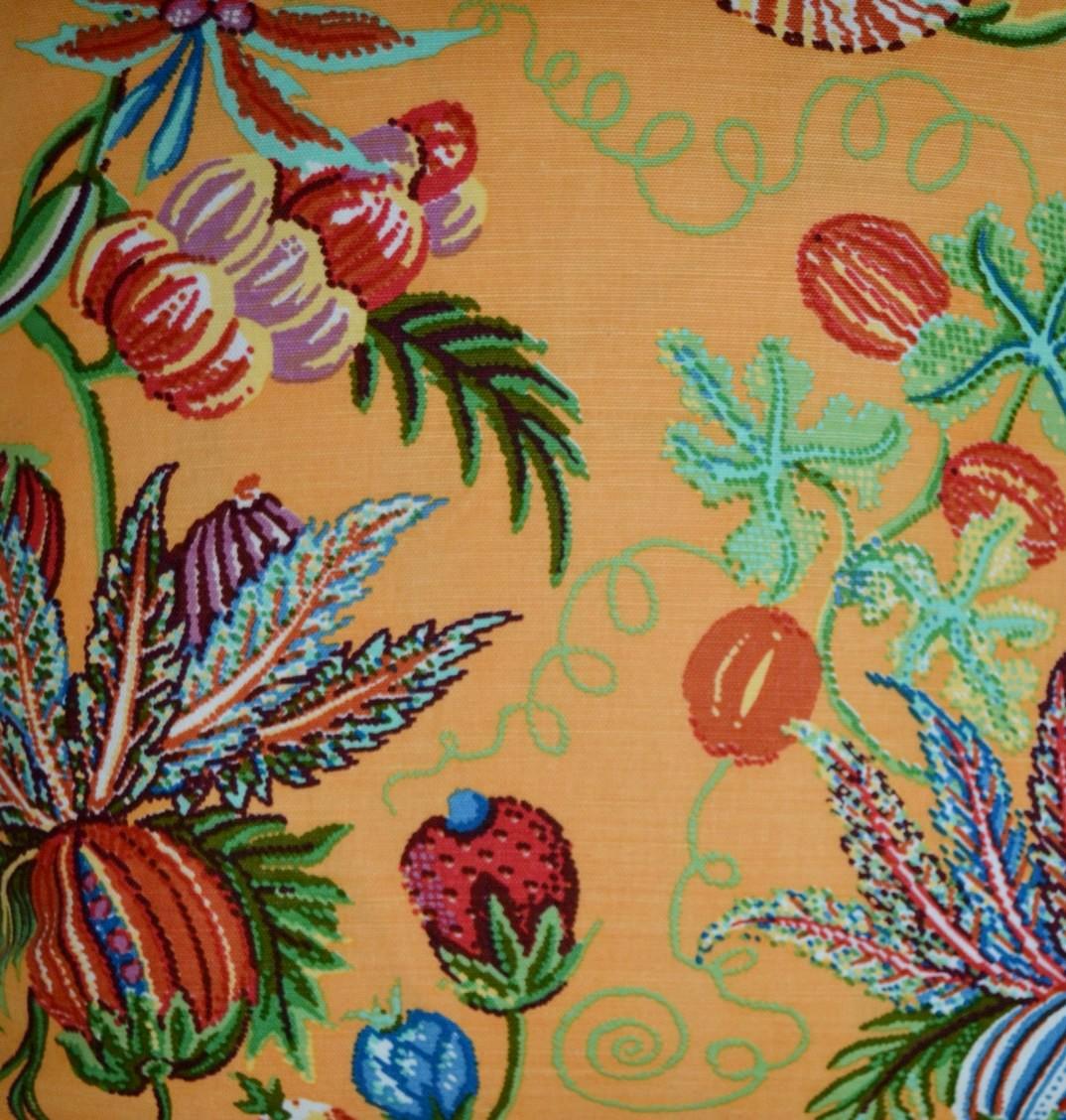 Single Quadrille Jacaranda Floral Print Fabric 22