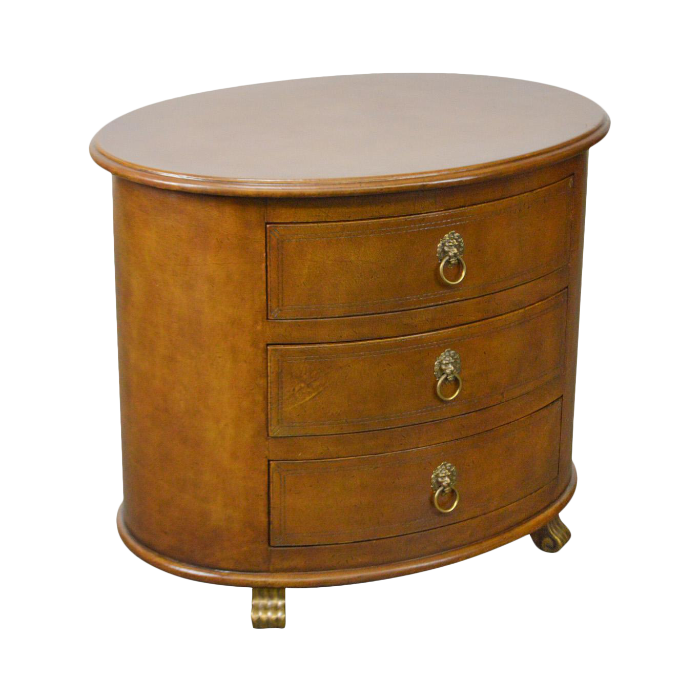 The Palmer Home Collection By Lexington Regency Style Oval Leather