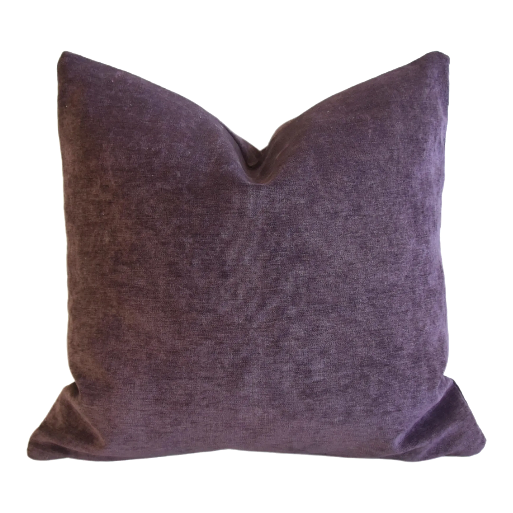 Lavender Purple Violet Velvet Feather Down Pillow 24
