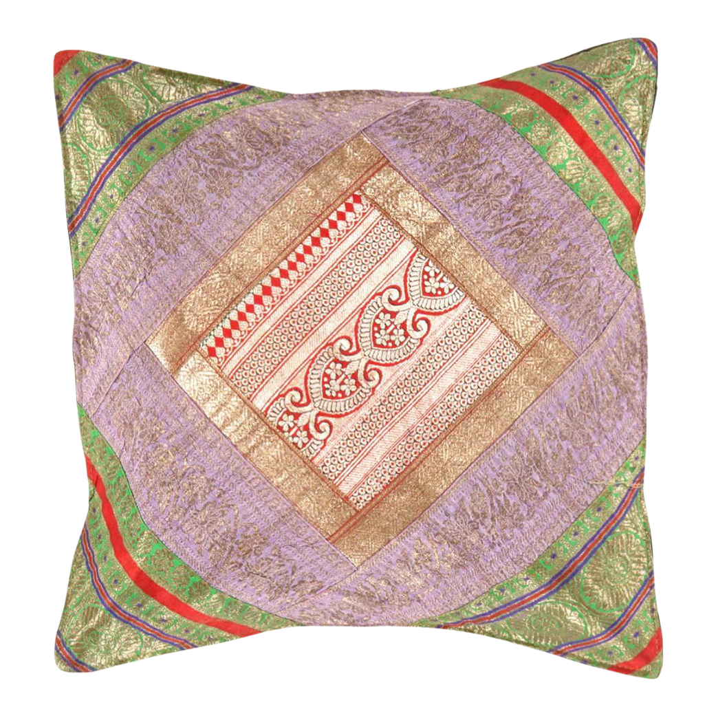2000s Sari Silk Decorative Pillow Cover Chairish