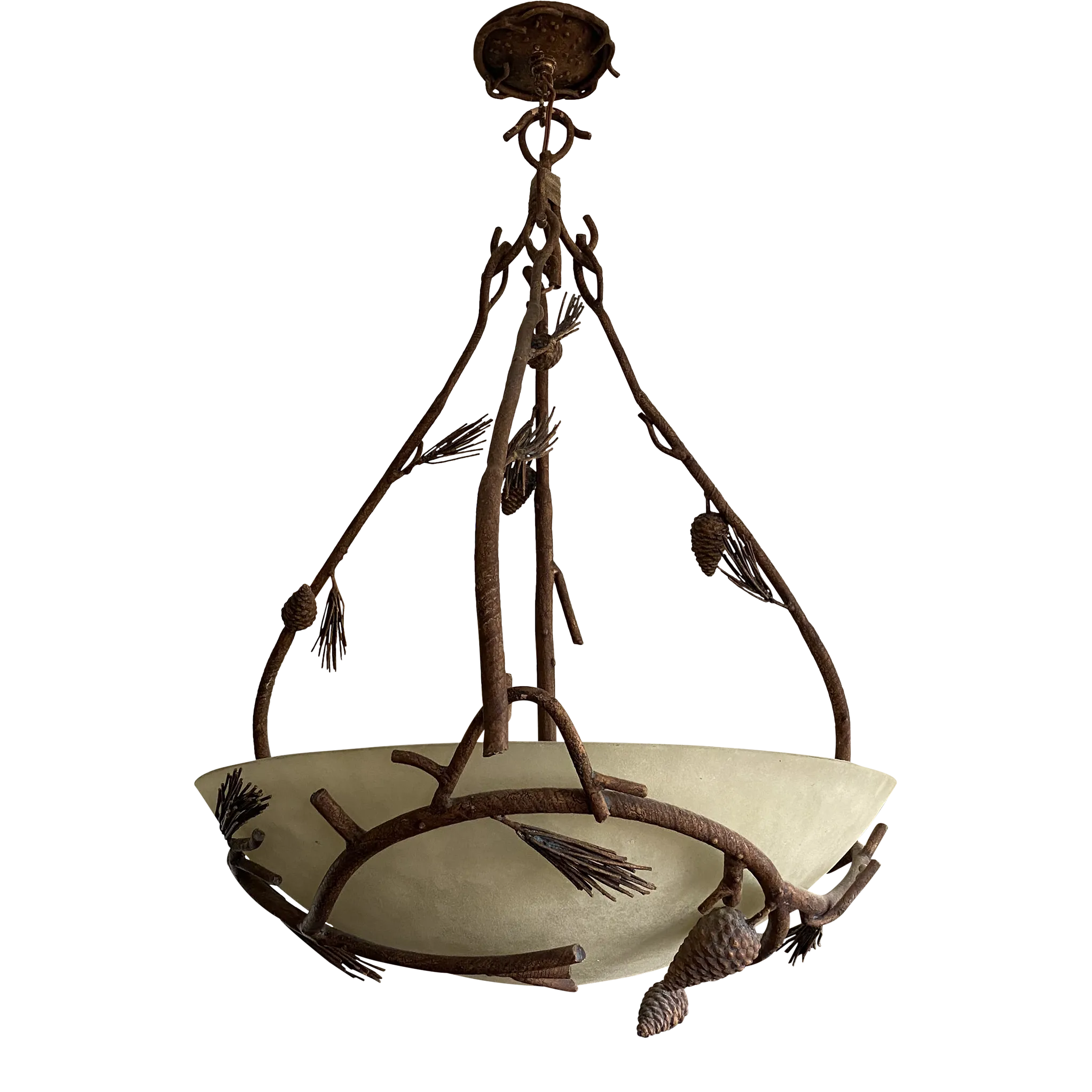 1990s Kalco Ponderosa Five Light Pendant