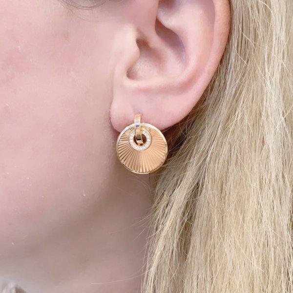 Original Fendi Rose Gold Hoops Earrings 