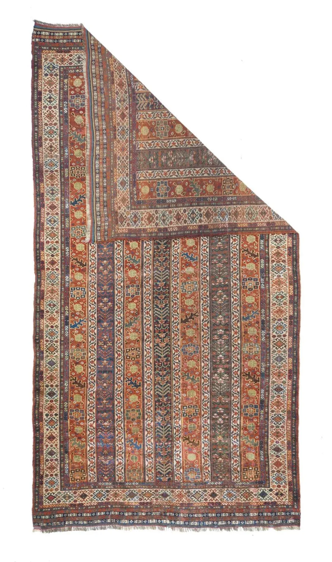 Antique khamse rug※今だけお値下げ！ Late 18th Century Antique Khamseh Rug 5'0'' x 9'5'' | Chairish