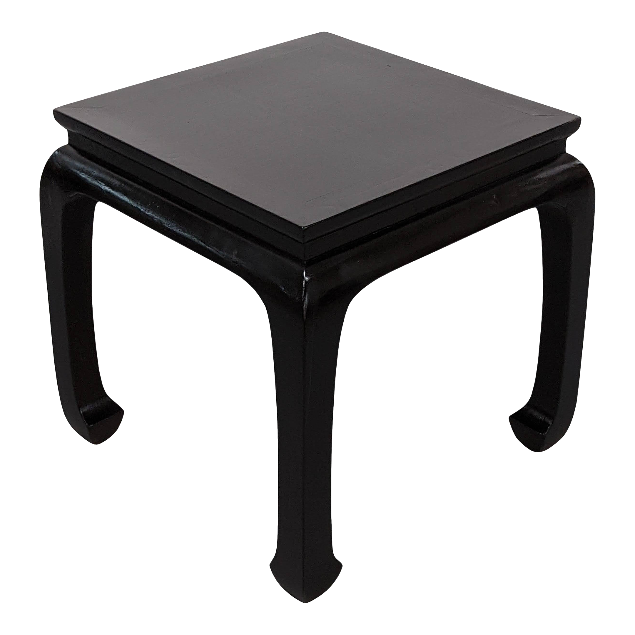 Ming Black Lacquer Square Chinese Side Table Chairish