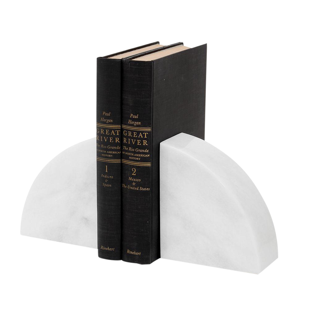 White Marble Bookends a Pair Chairish