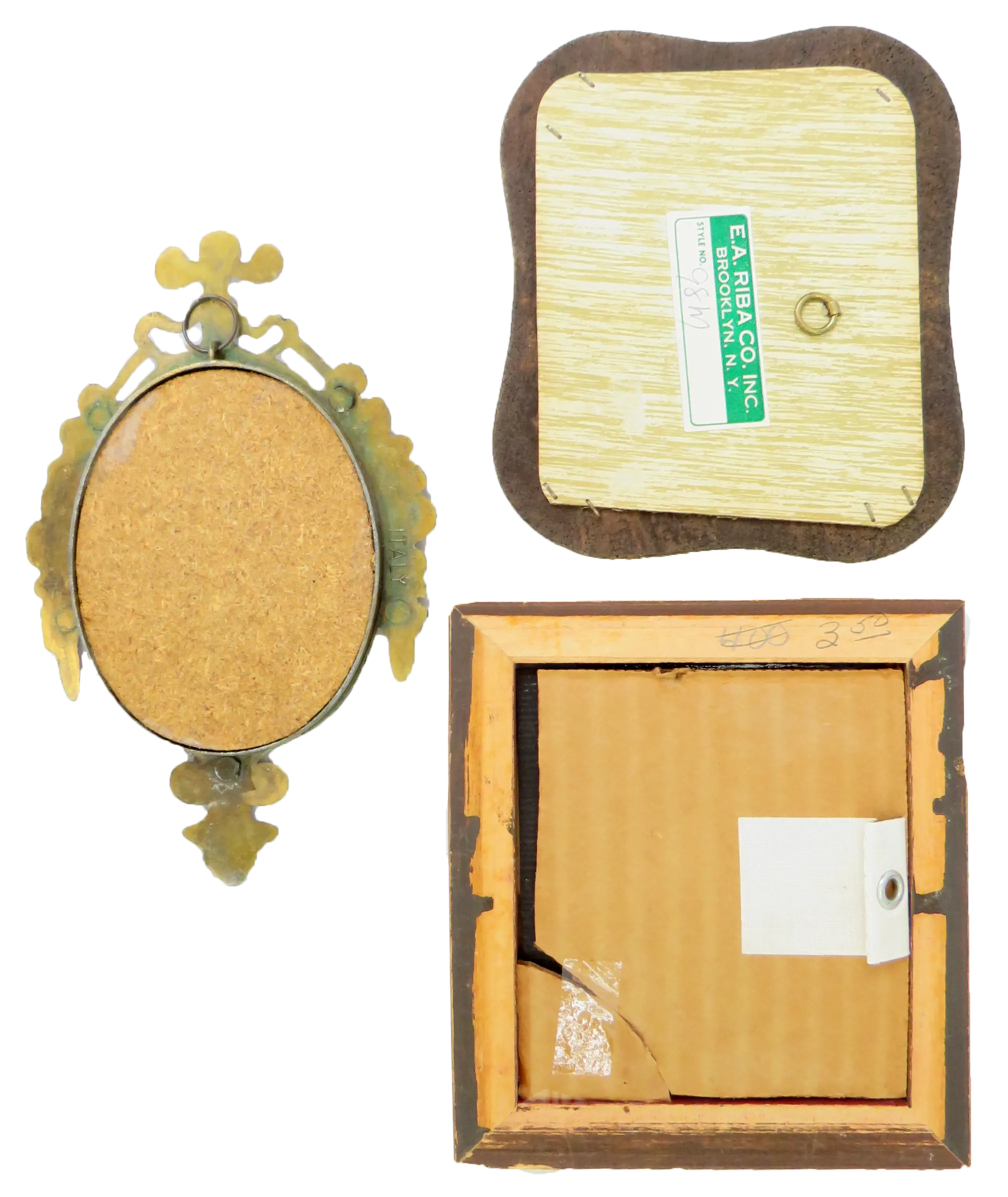 Trio of Vintage Italian & Other Decorative Wall Mirros