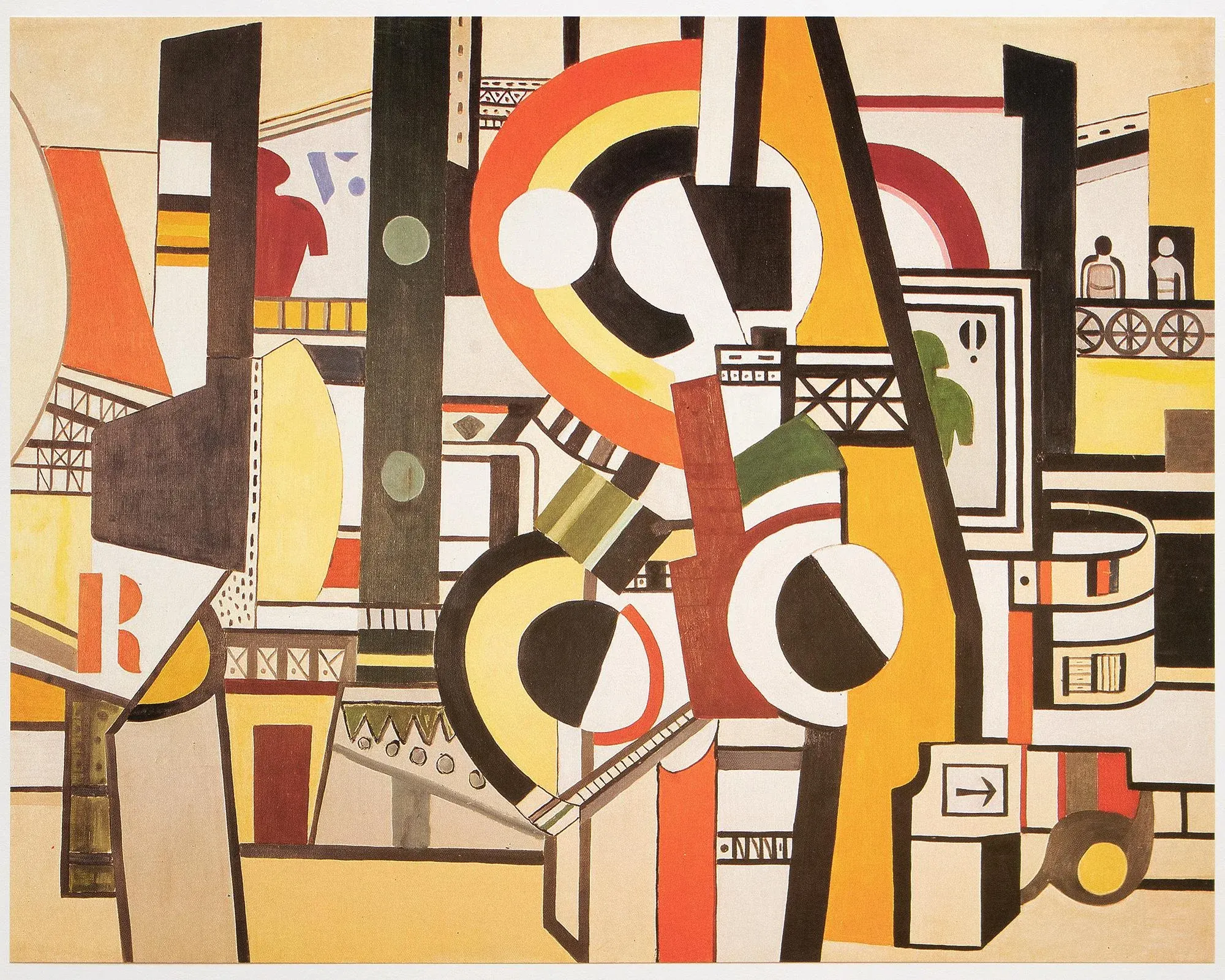 Fernand Leger、Rose et compas、希少画集画、新品高級額 1990 After Fernand Leger 