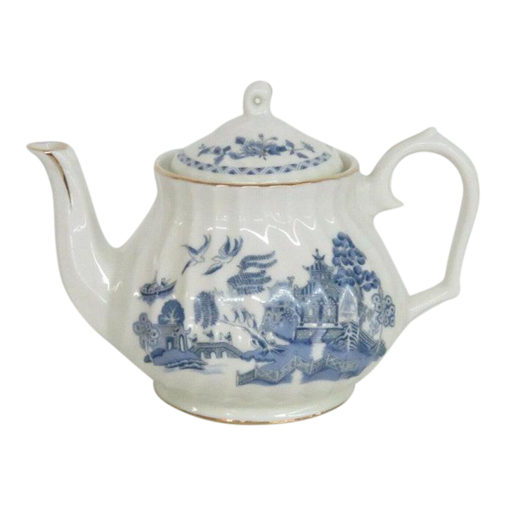 Robinson Design Group Blue Willow Swirl Vintage Japanese Teapot Chairish