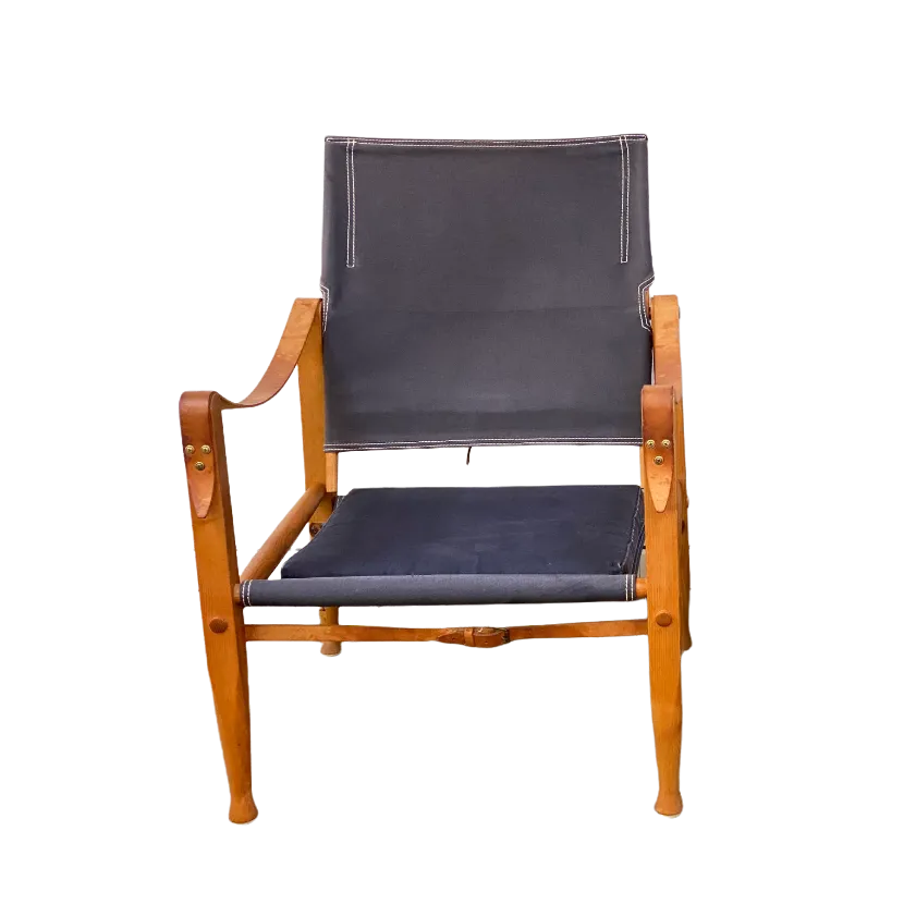 Mid-Century Danish Safari Chair by Kaare Klint for Rud Rasmussen