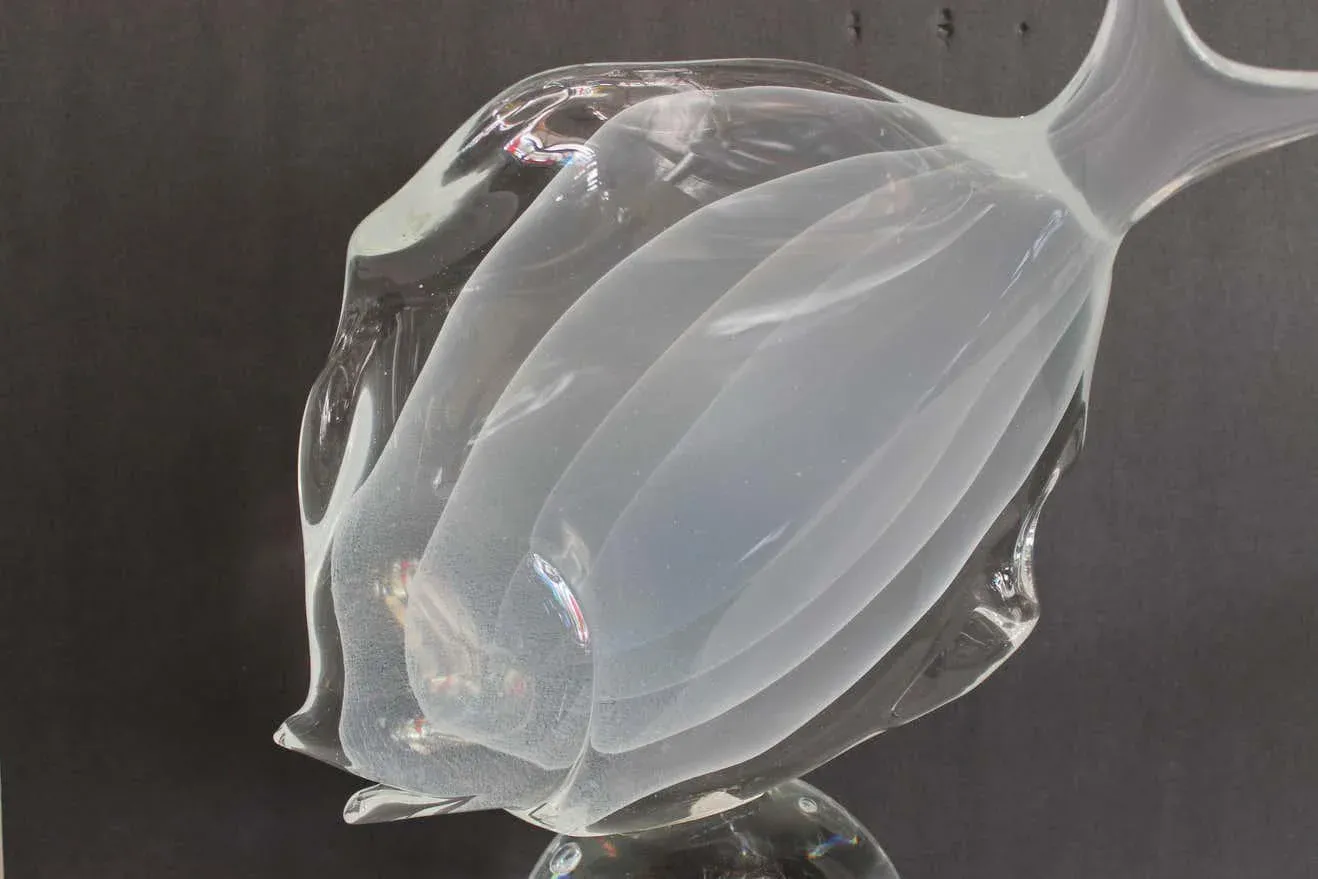 1970s Licio Zanetti Murano Glass Fish Sculpture | Chairish