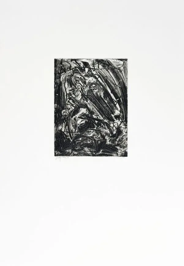 Emilio Vedova, Homage to Lionello Ventur, 1992, Etching