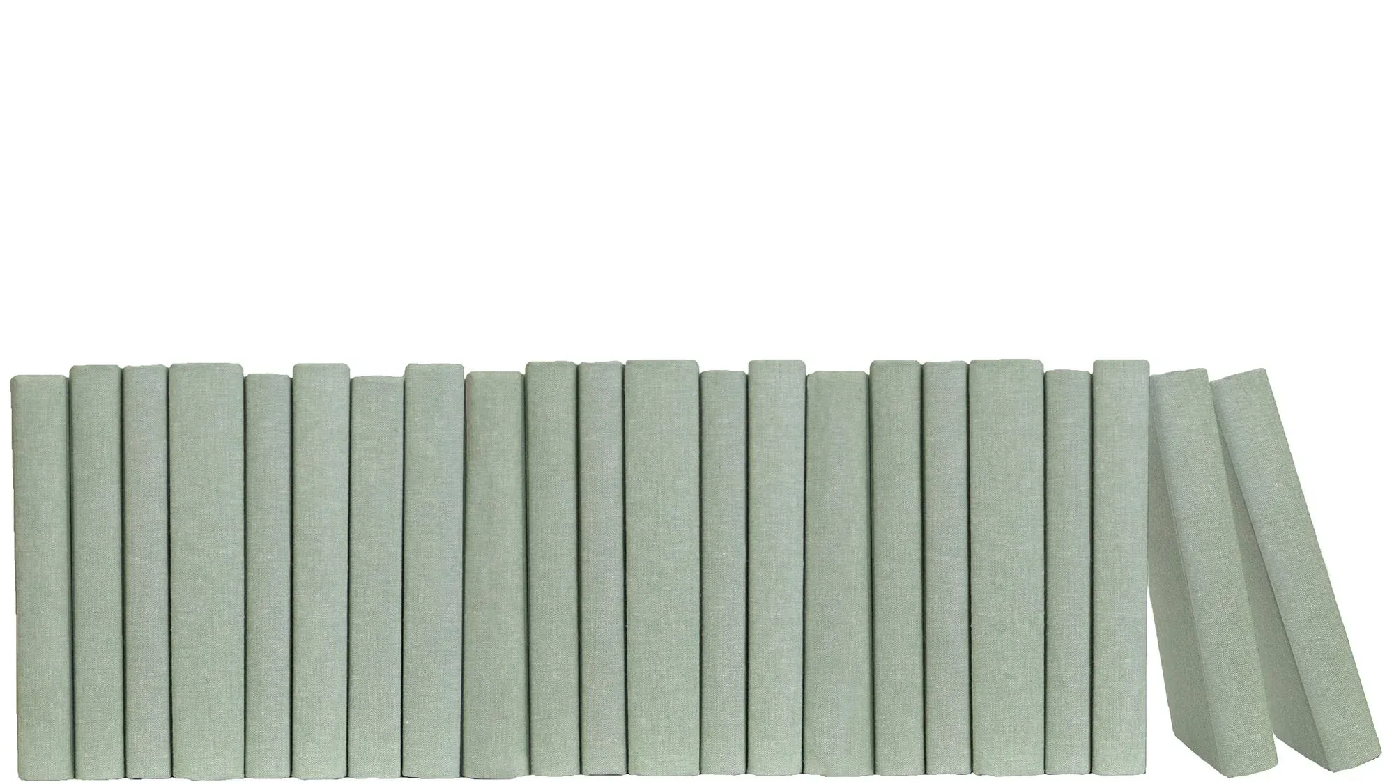 Decorative Books - Sage Linen Wrapped Books - Green Books By The Foot