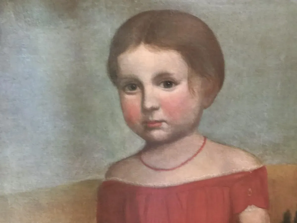 portrait of a young lady in a red dress The Romanian girl in the red dress (stretched canvas)  Boutiques de muses