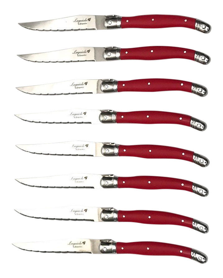 Flying Colors Laguiole Steak Knives Set of 8 Chairish