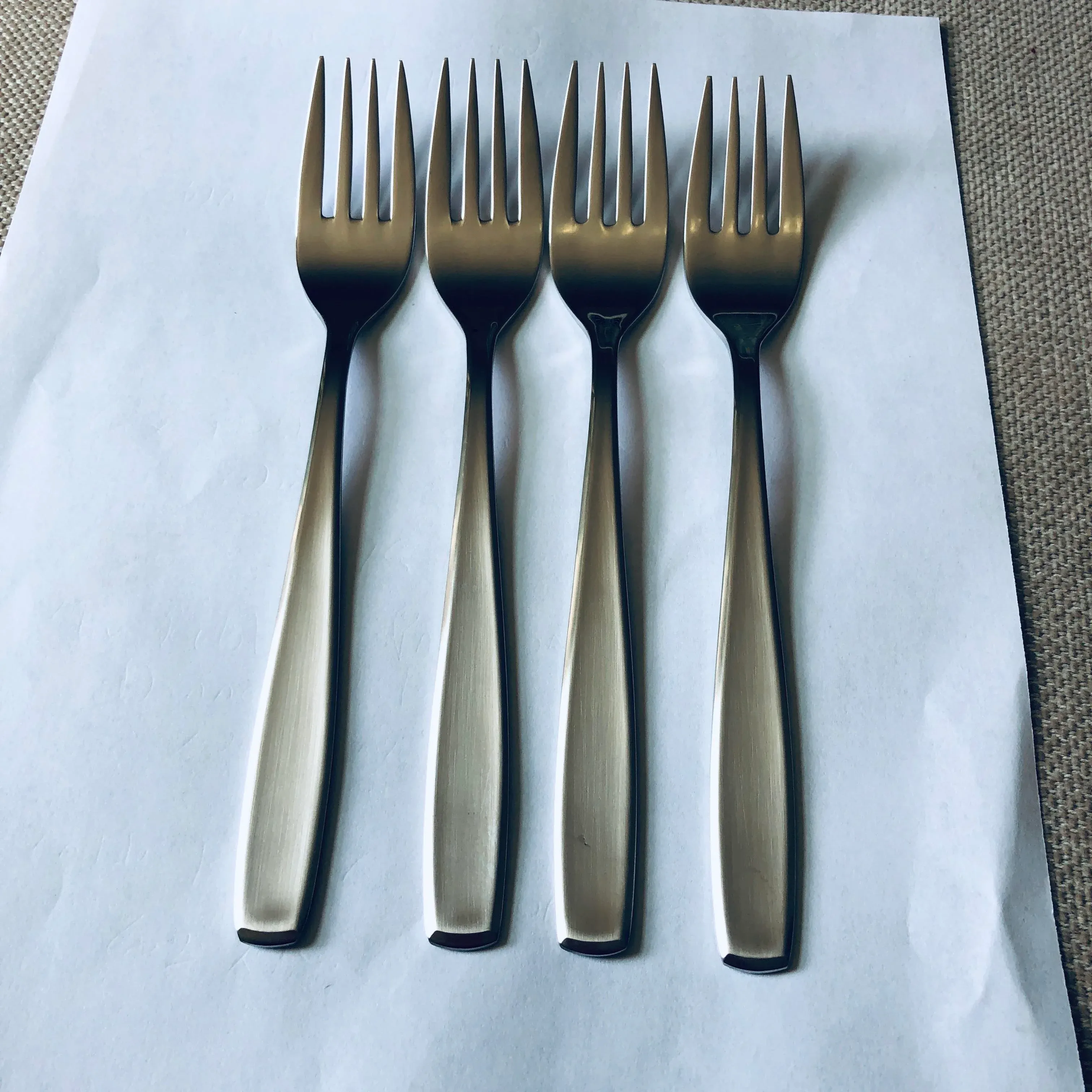 80\'s French Reppel Inox 18/8 Stainless Steel Dinner Forks- Set of 4