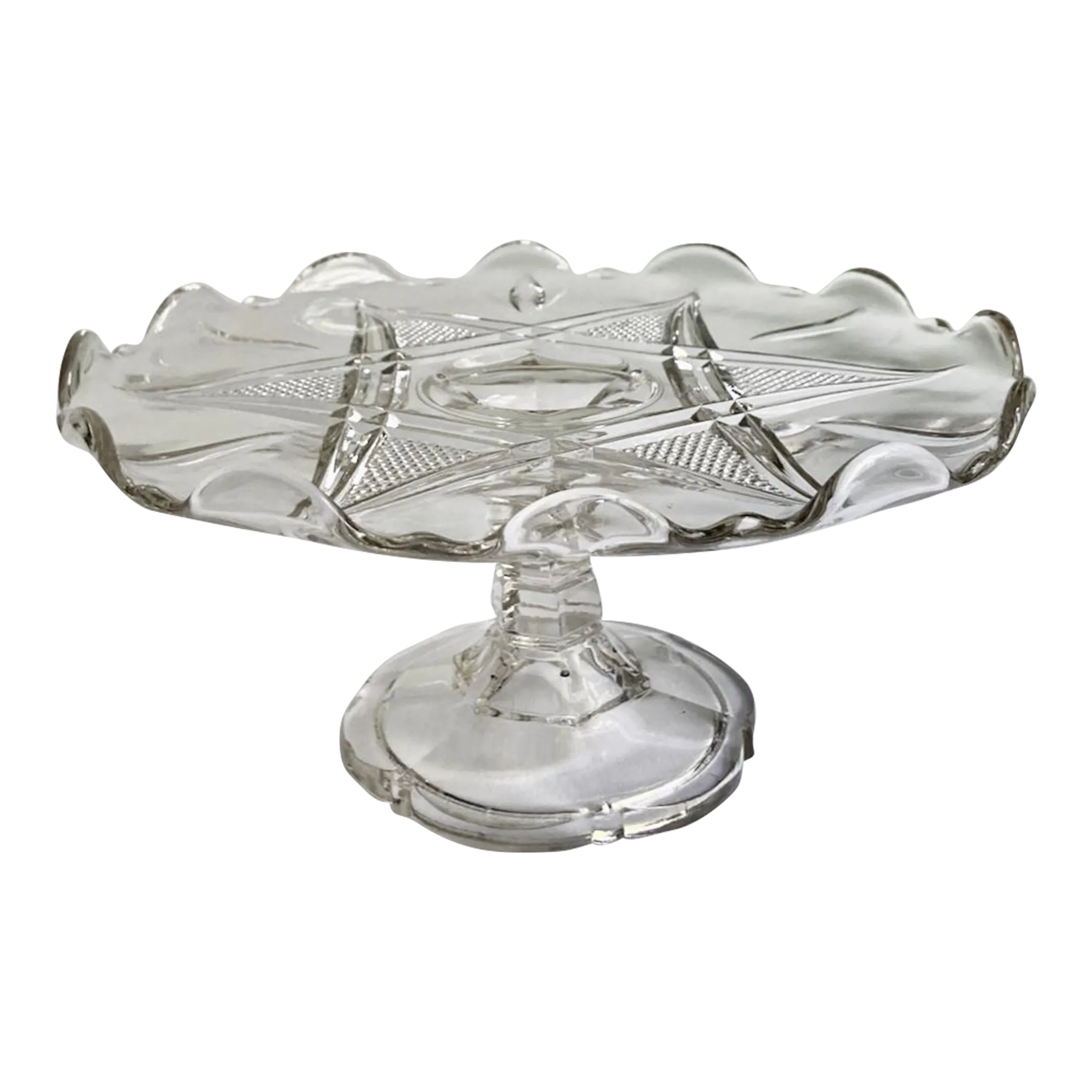 Vintage Clear Pressed Glass 