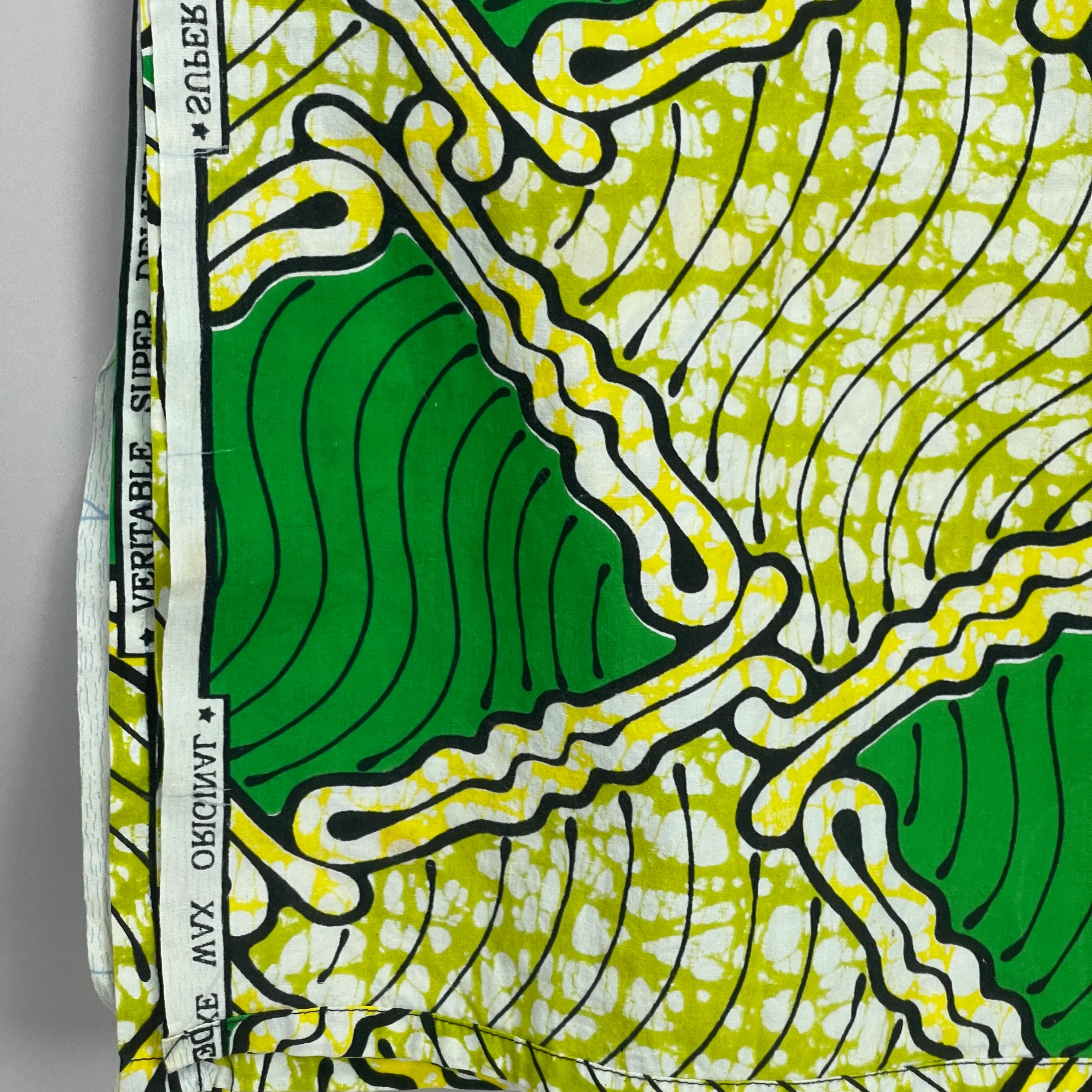 African Textile 10364 Veritable Super Deluxe Wax Green