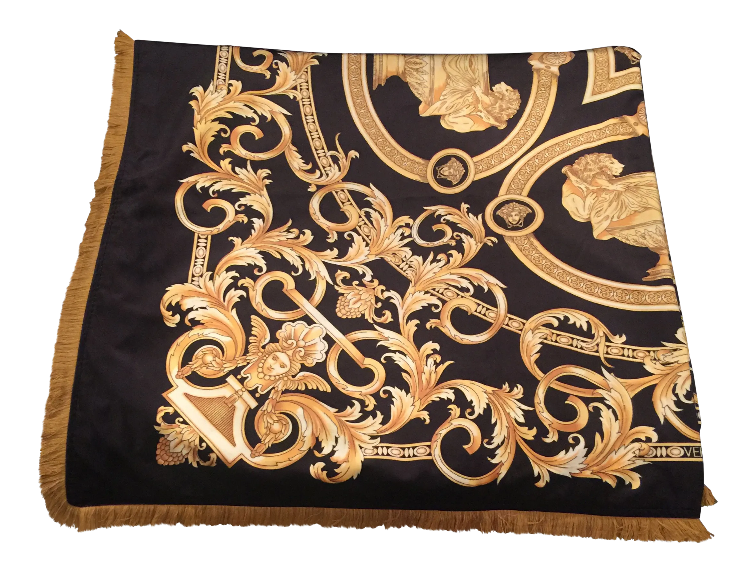 Gianni Versace Custom Made Lion and Urn Throw Chairish