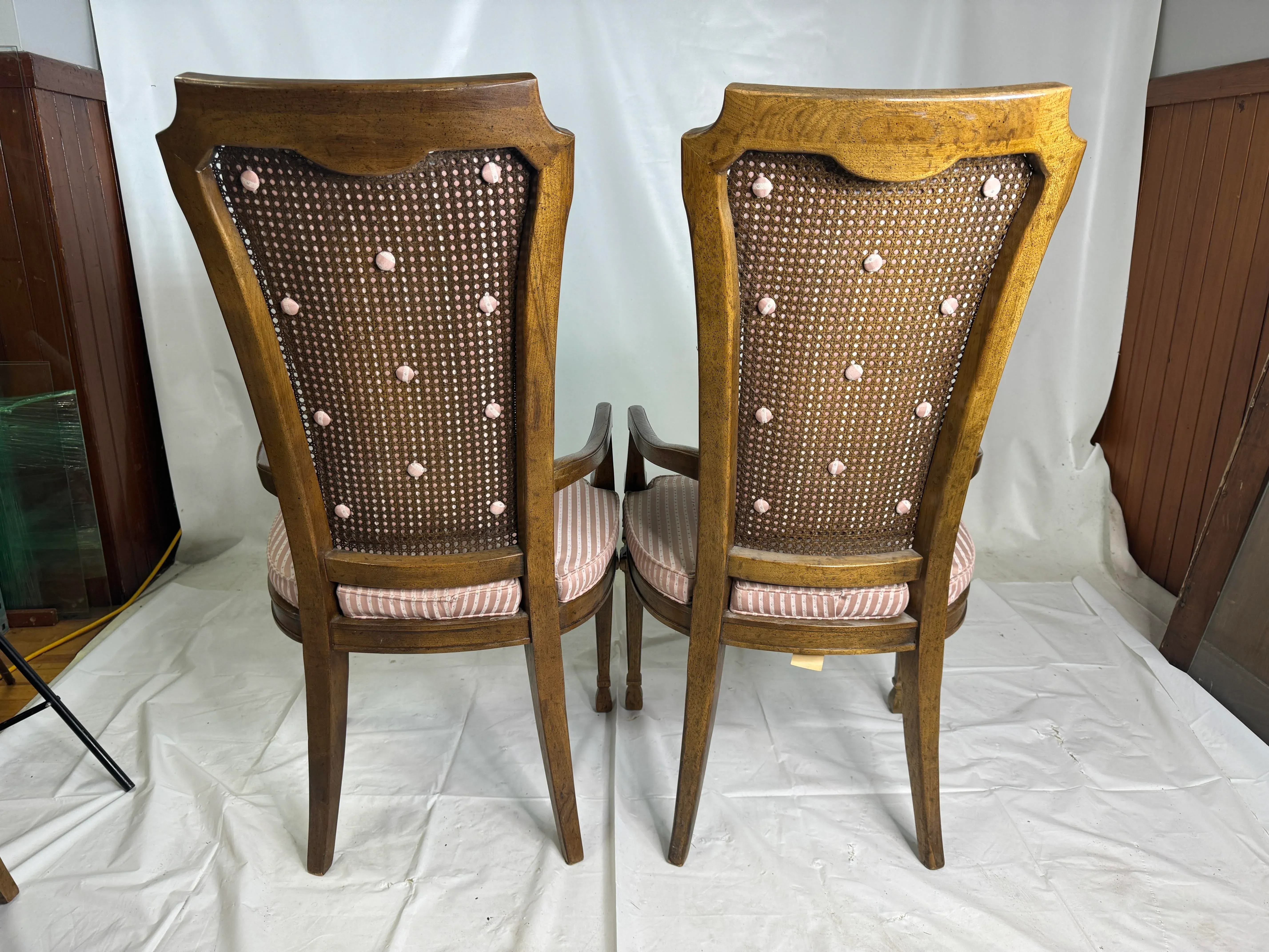 Chair Sets Drexel Cane Back Dining Chairs 1960s Drexel Cane Back