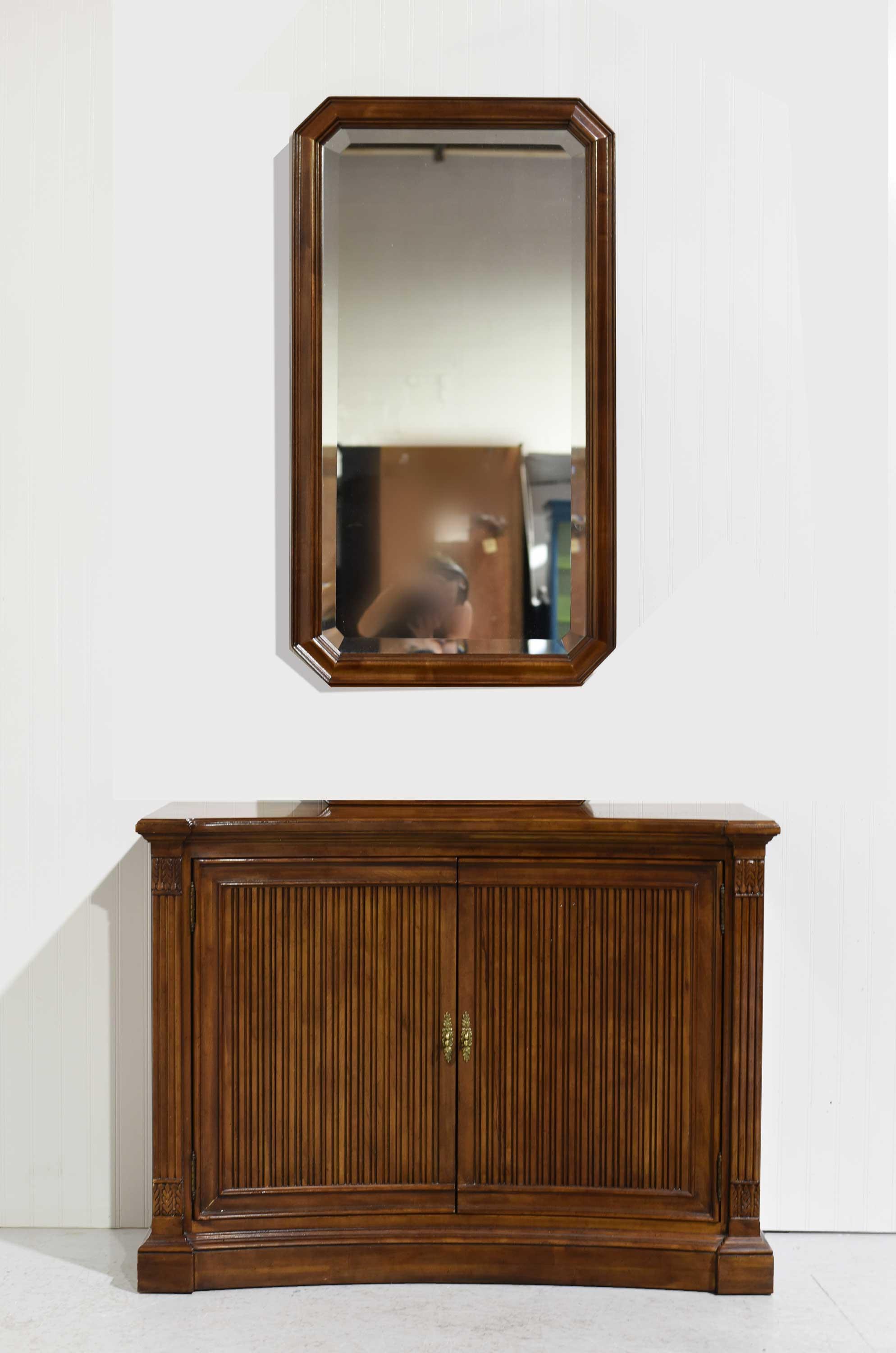 Mid Century Console Table & Mirror Set Laureate Collection by