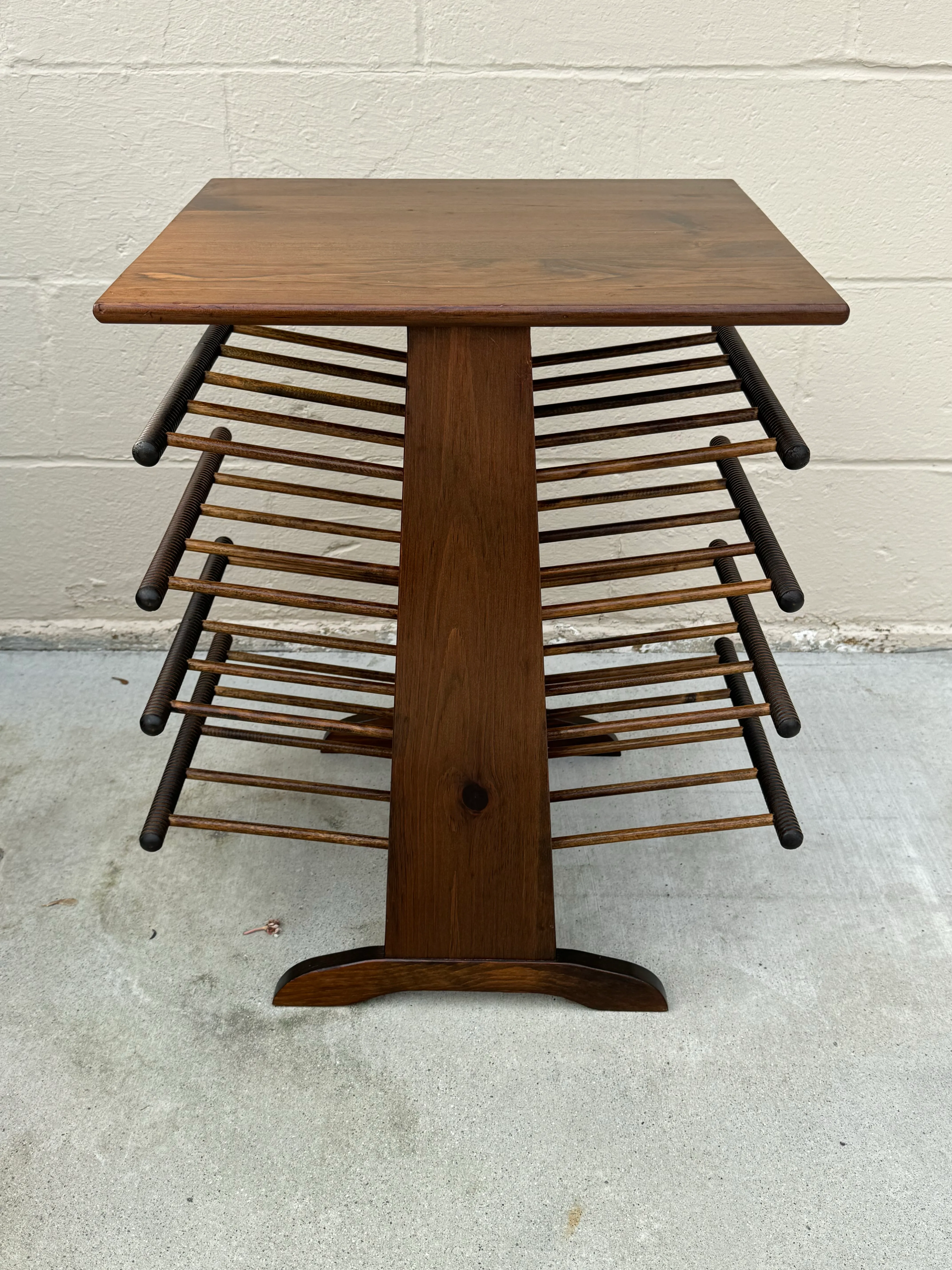 1950s Mid Century Modern Josef Frank Style Magazine Rack and Side