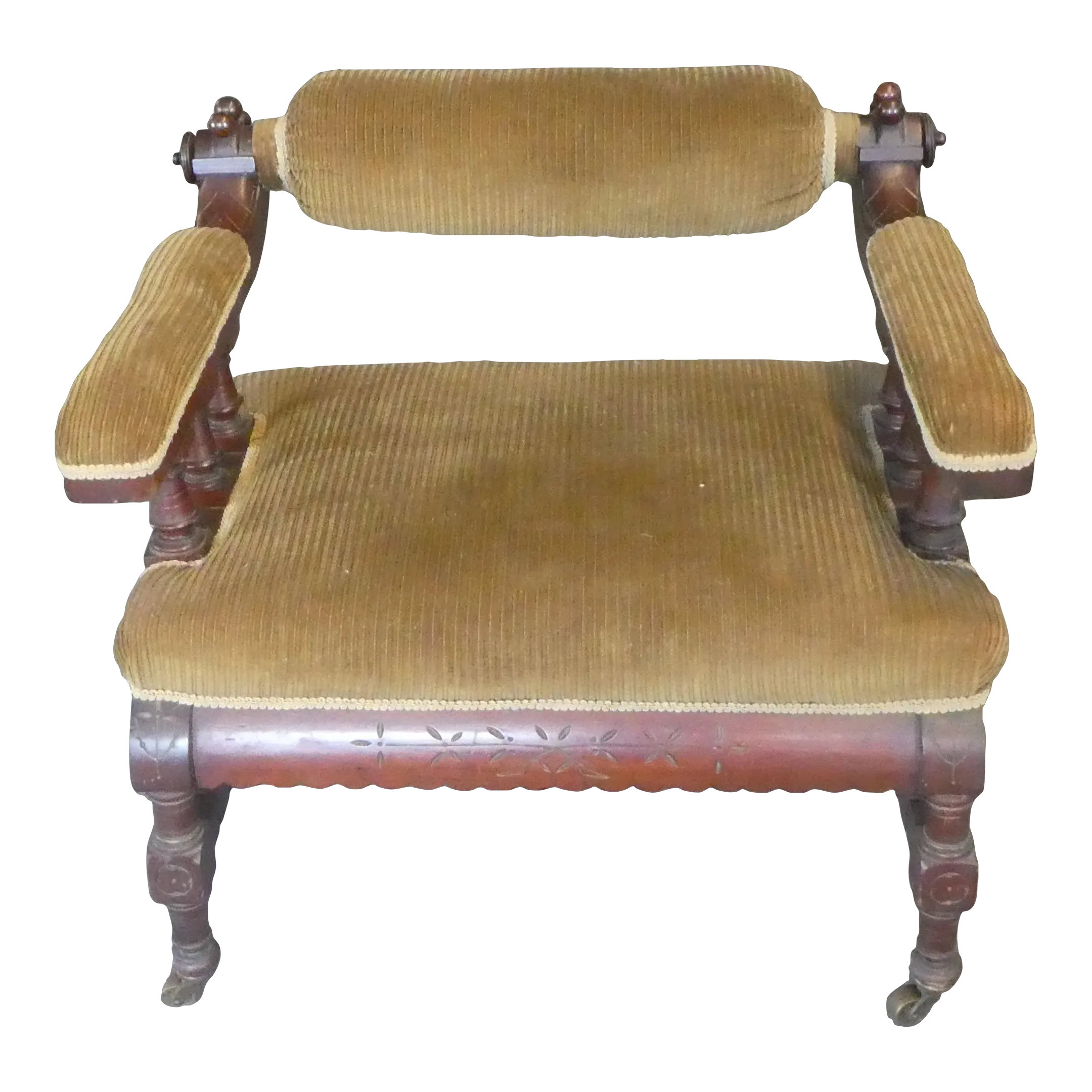 19th Century English Victorian Low Drawing Room Chair