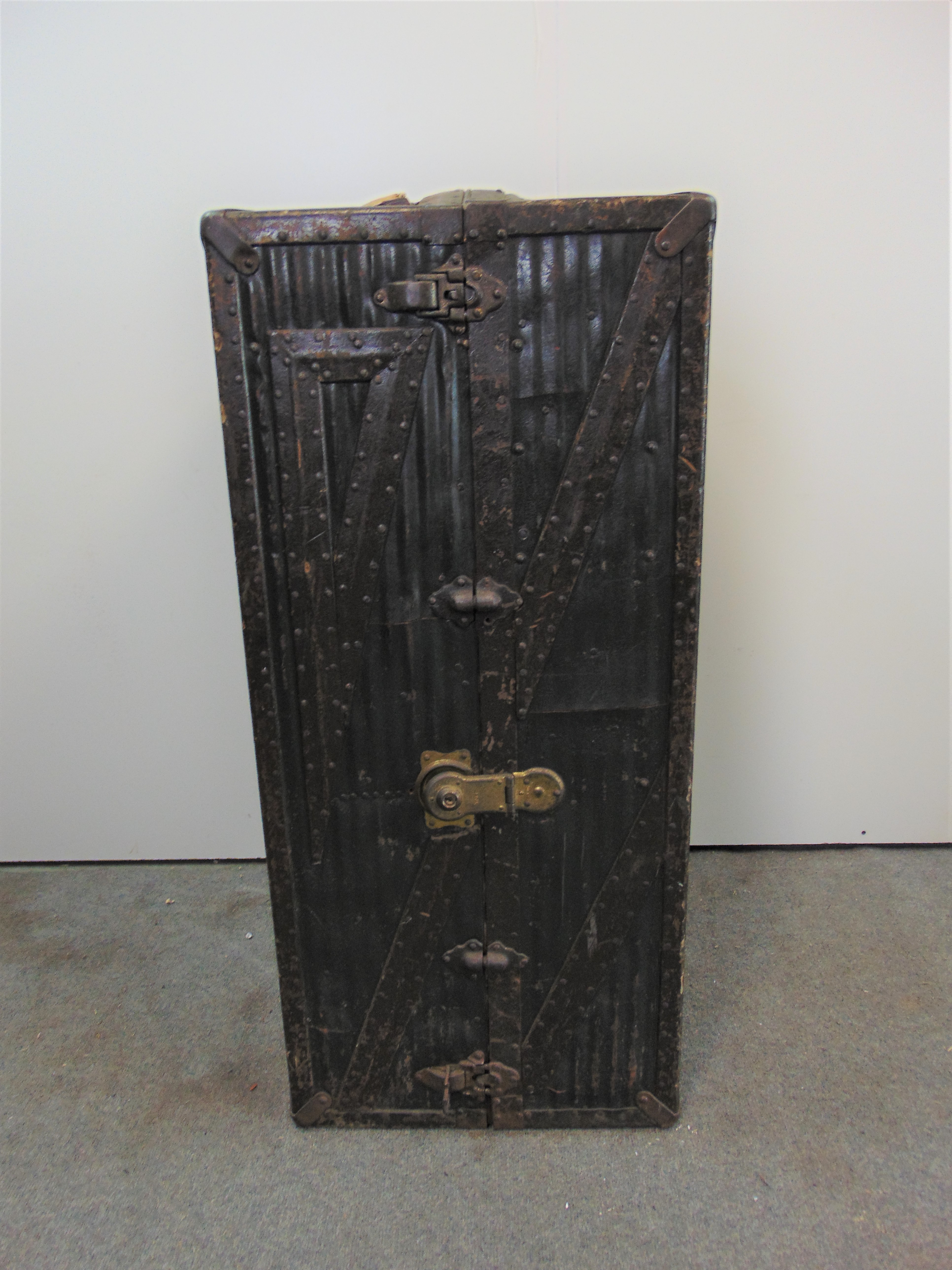 Vintage Innovation New York Steamer Trunk | Chairish