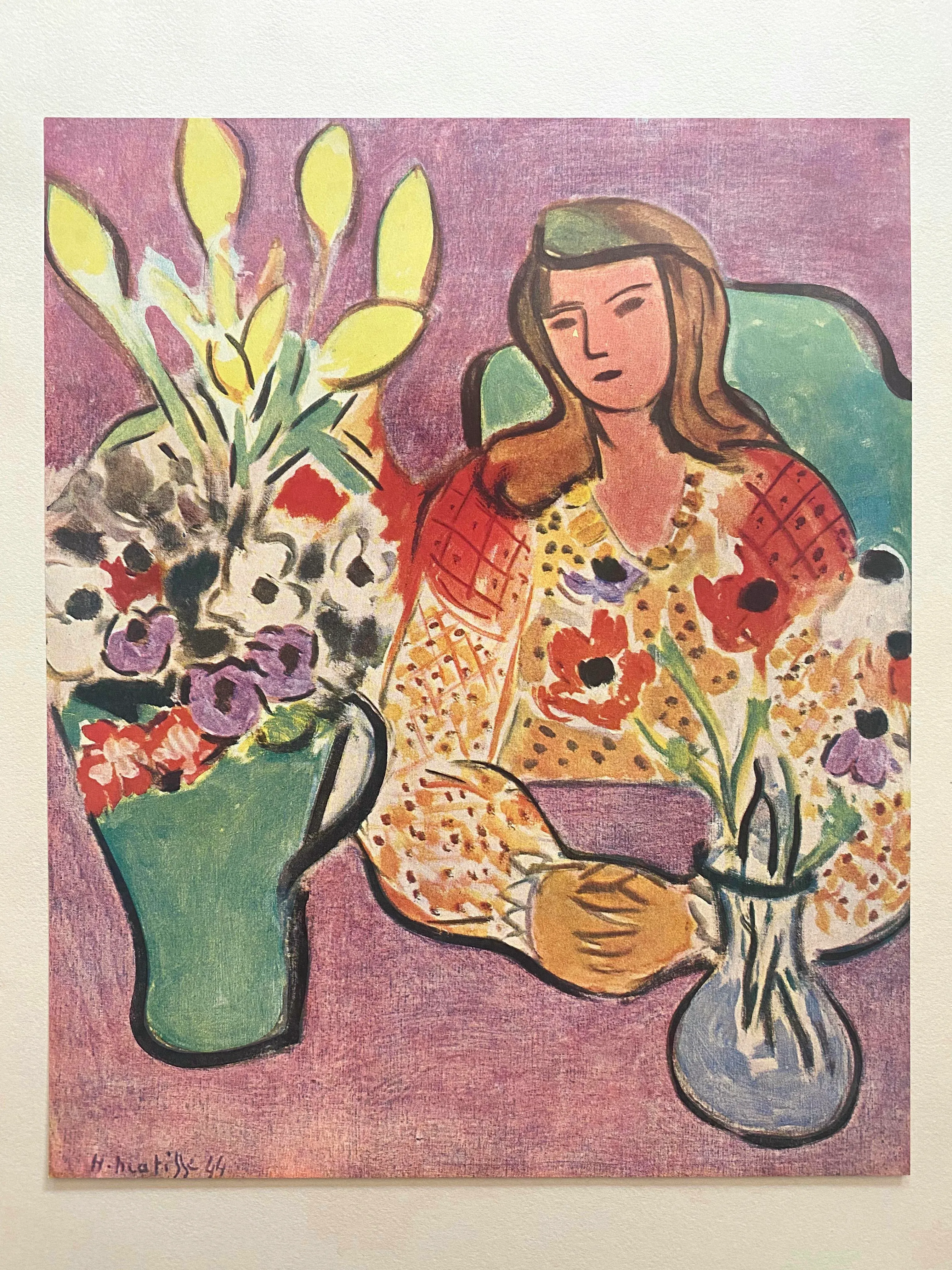Henri Matisse、JEUNE FEMME、海外版超希少レゾネ、新品額付