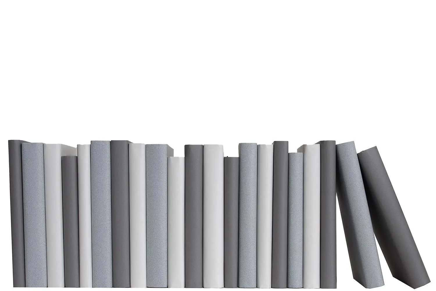 Decorative Books - Granite Paper Wrapped Books - Grey Books By The Foot