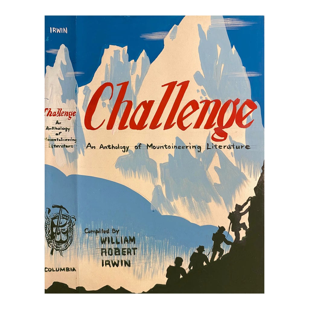 1940s Book Jacket Illustration Mountaineering Anthology | Chairish