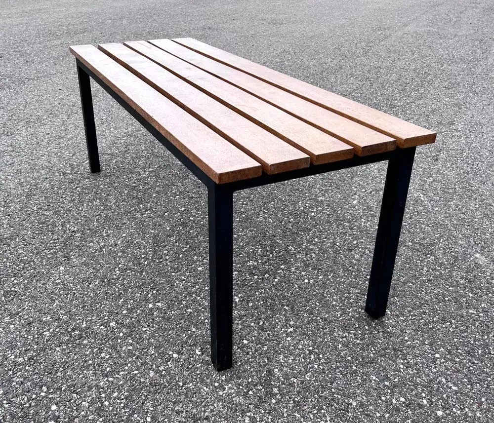 Vintage Industrial Bench, image size:1000x857