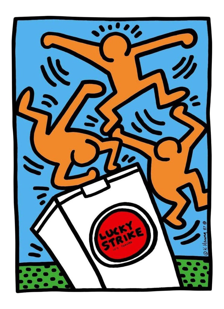 Keith Haring Lucky Strike Poster Price Keith Haring (lucky Strike ...