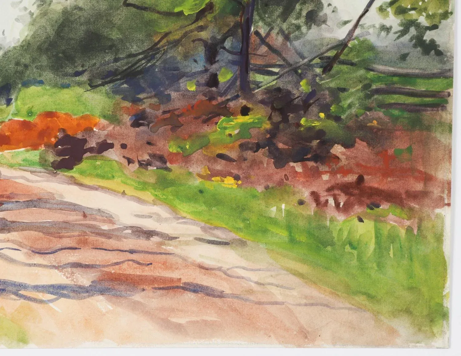 １９世紀　A.Carruthers Gould「Landscape」横　証明書付 1922-new-england-landscape-