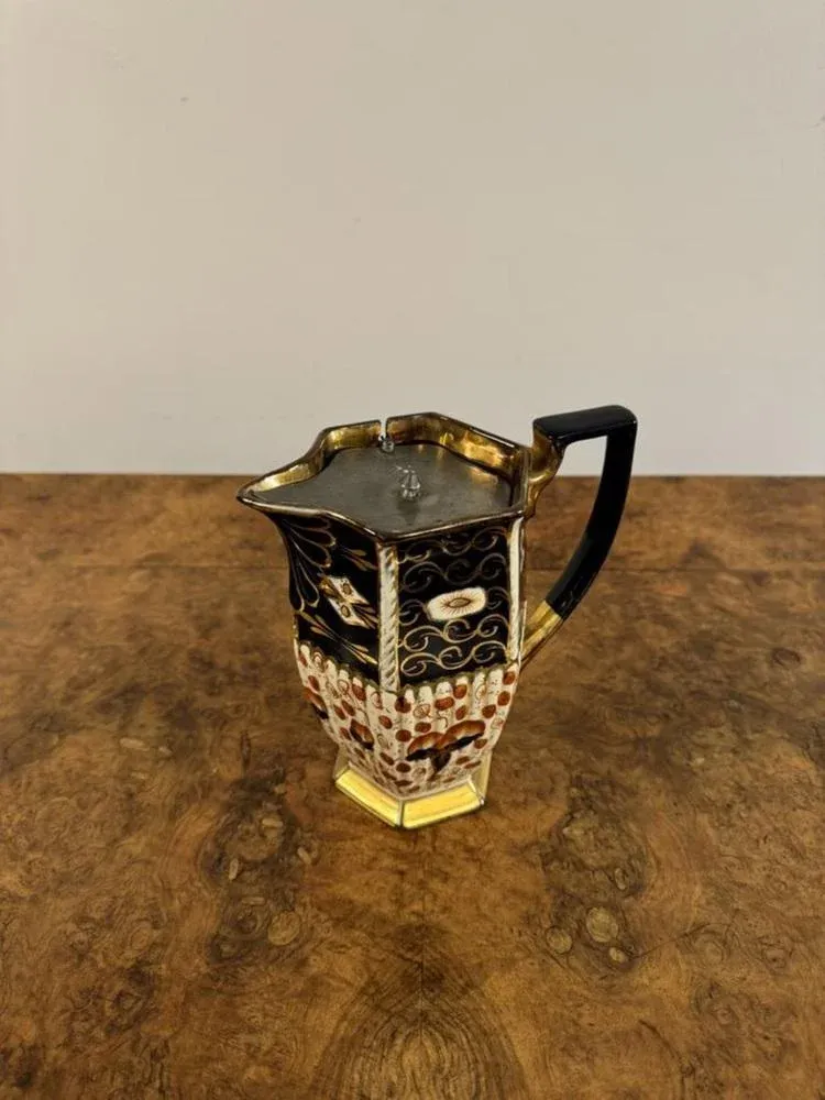 Antique Victorian Tea Set from Royal Davenport, 1880, Set of 3