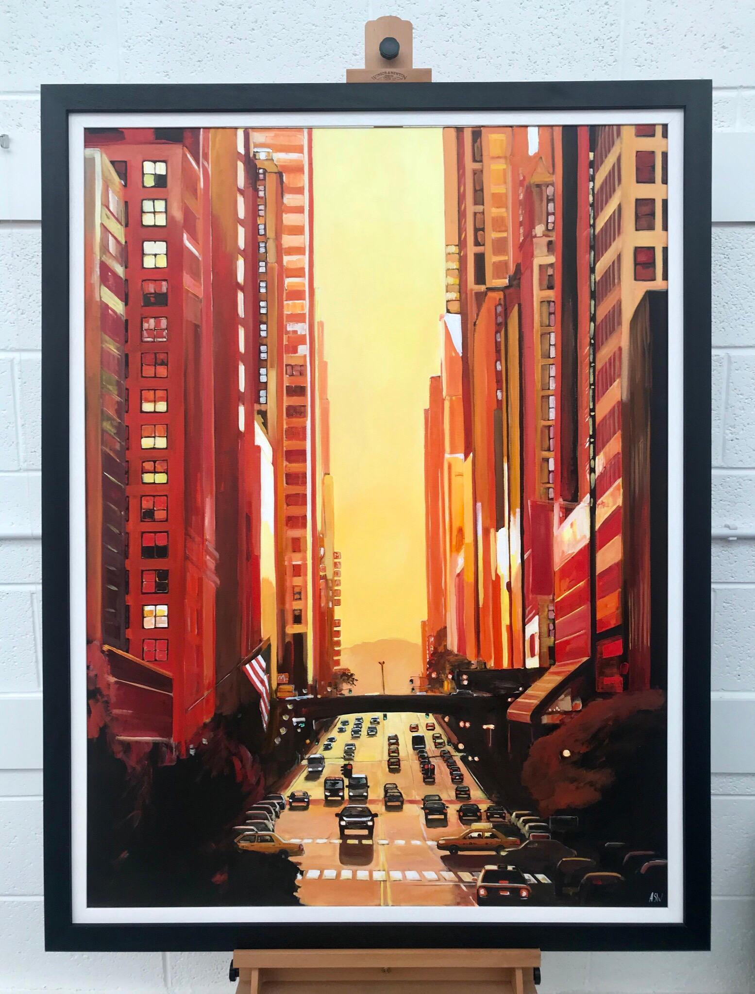【Angelさま】ブルックリン・ニューヨークシティーライン・絵画 Angelさま】ブルックリン・ニューヨークシティーライン・絵画