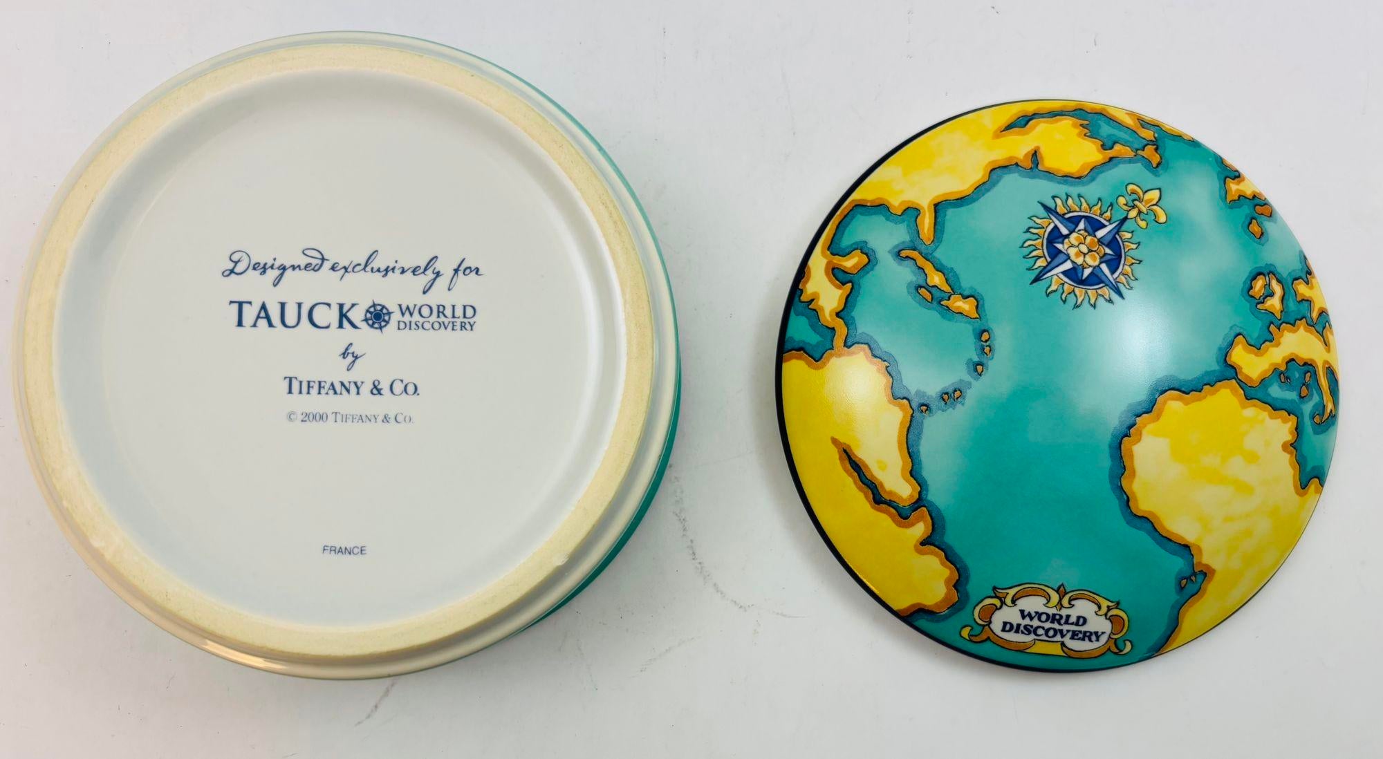 Tiffany & Co. For Tauck World France Porcelain Lidded Trinket Box