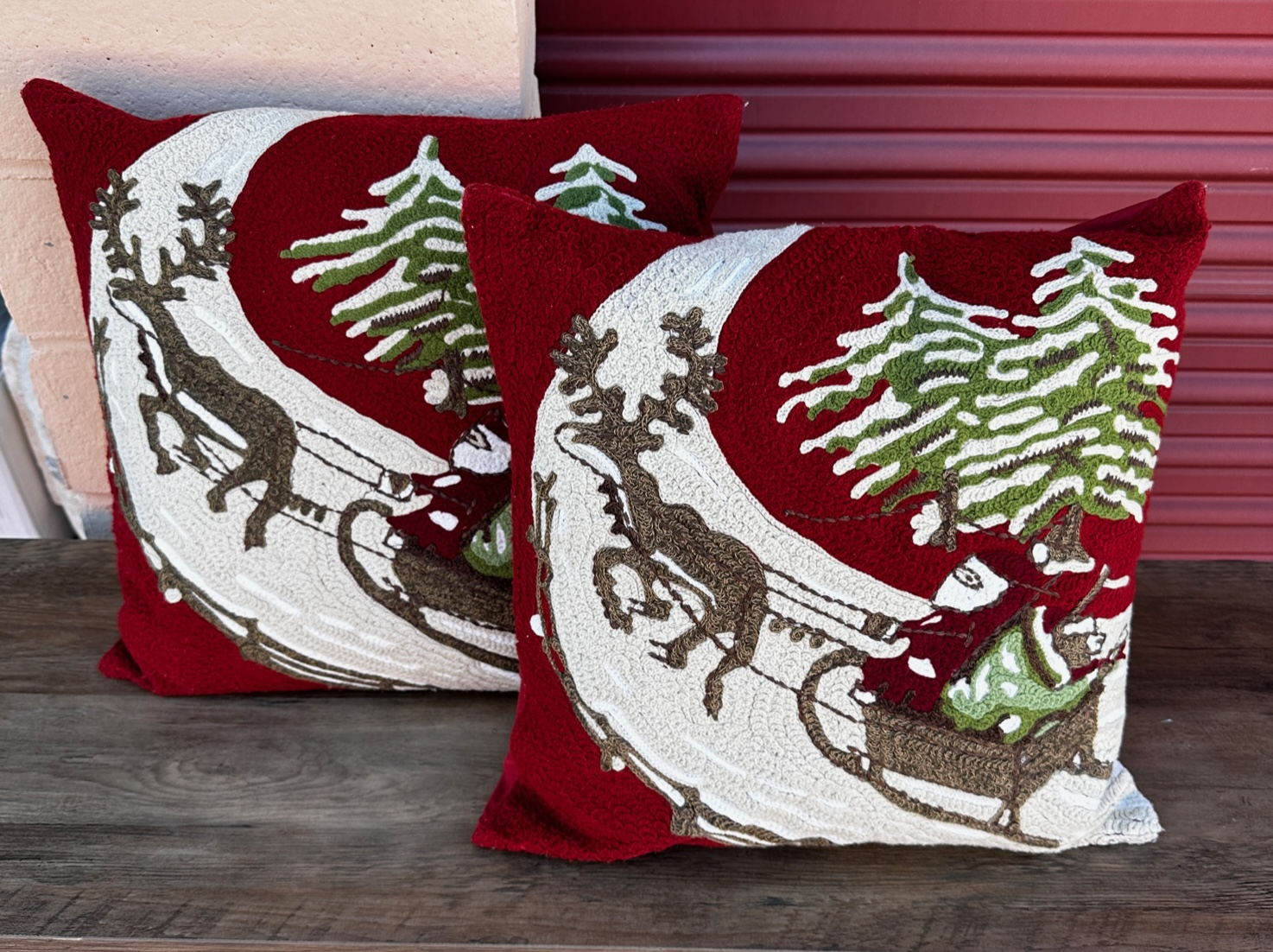 Christmas Throw Pillows, Set of 2