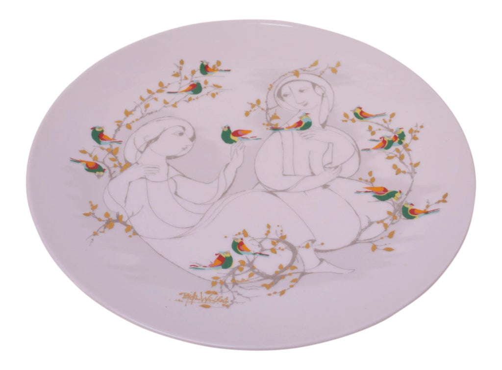 Bjørn Wiinblad for Rosenthal Studio Line Decorative Plate | Chairish