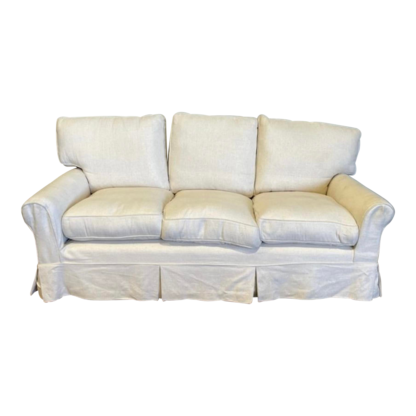 Smith Slip Covered Sofa Chairish