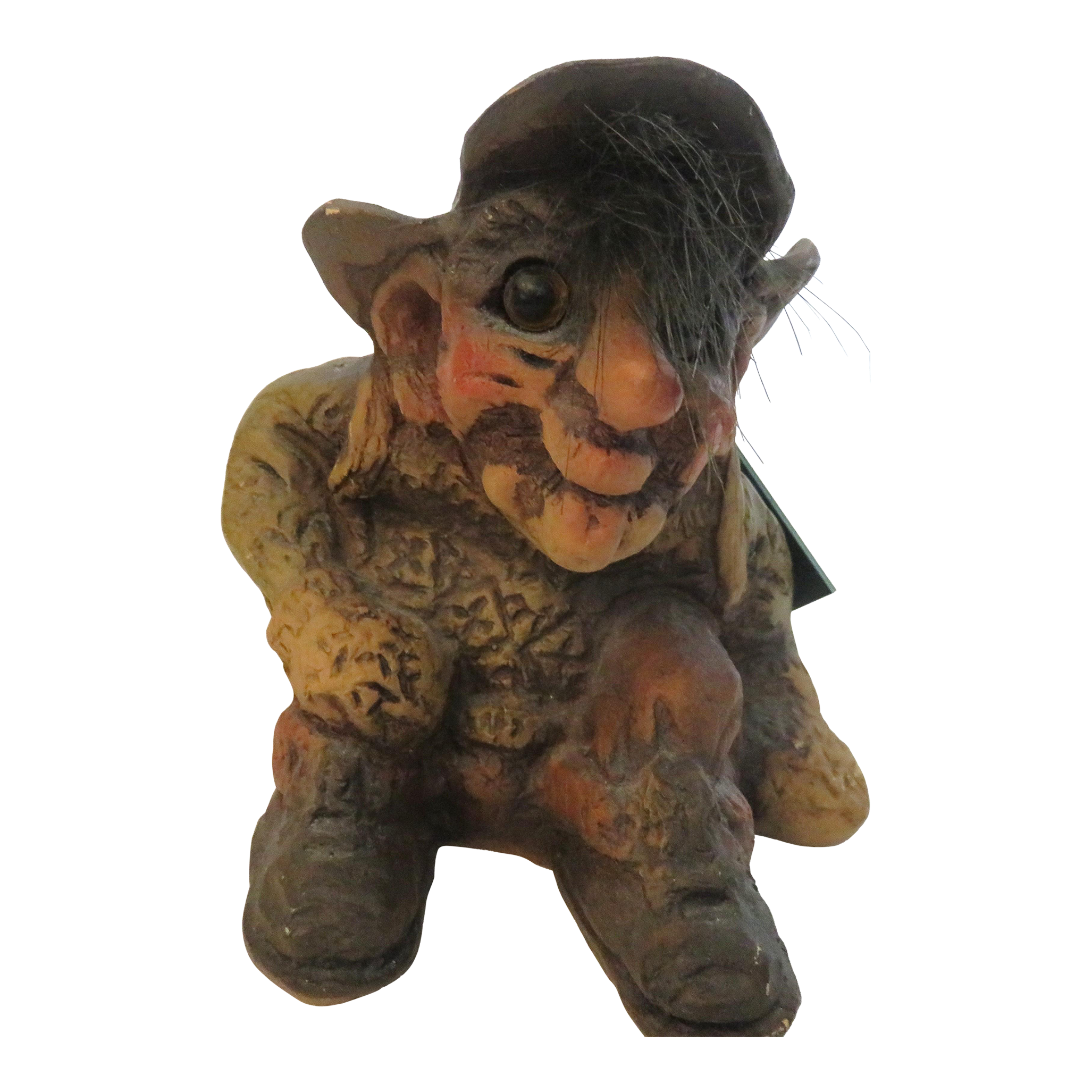 FIGURINE STATUE TROLL FOSSE-TROLL MADE NORWAY NEUF N° 157 FIGURE VINTAGE 15 CM