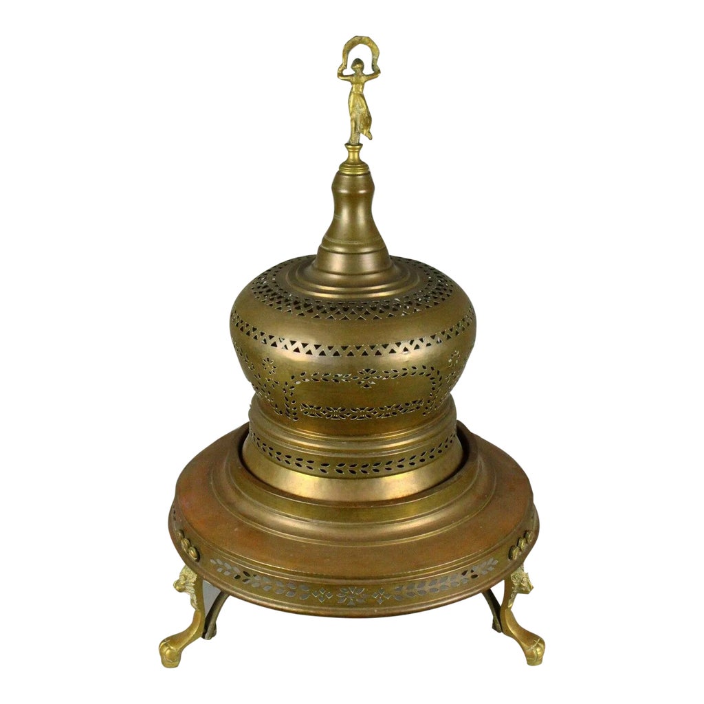 1800's Venetian Copper & Brass Bell Room Heater Brazier Fire Pit | Chairish