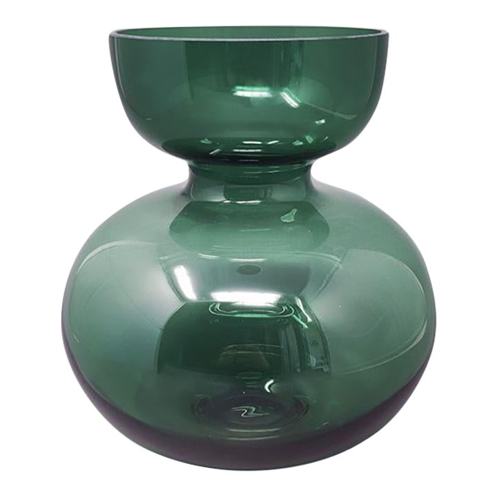 1990s Green Blown Glass Vase by G. Jensen Chairish