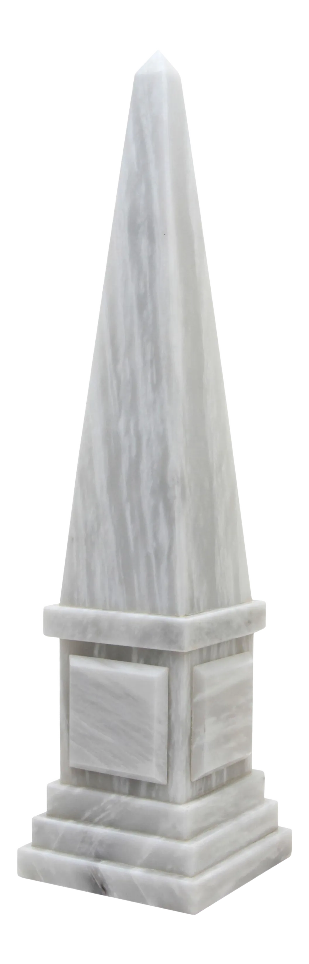 White Marble Obelisk Chairish